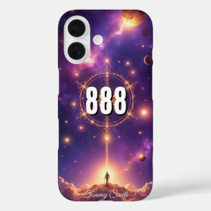 888 Angel Number Manifestation   Good Luck iPhone 16 Case