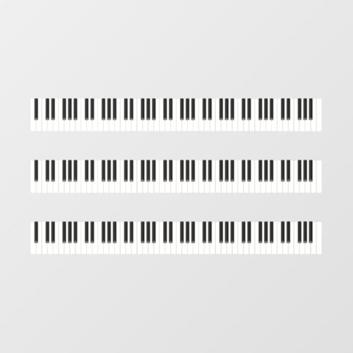 88 Cute Piano Keys For Doll Douse  Crafts Decal