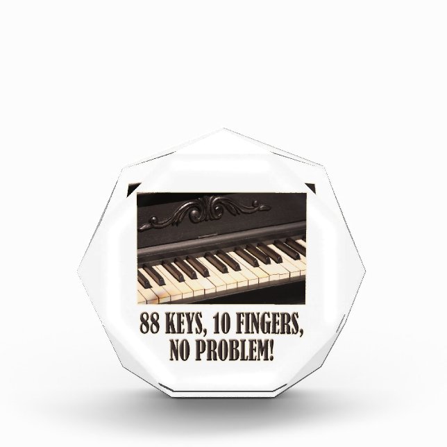 88 Keys, 10 Fingers, No Problem! Acrylic Award (Front)