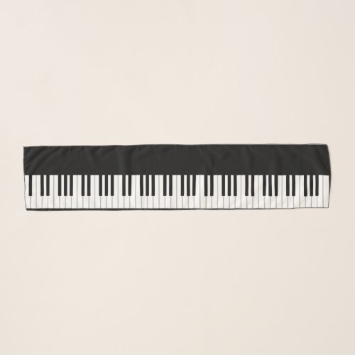 88 Keys Full Piano Keyboard Scarf