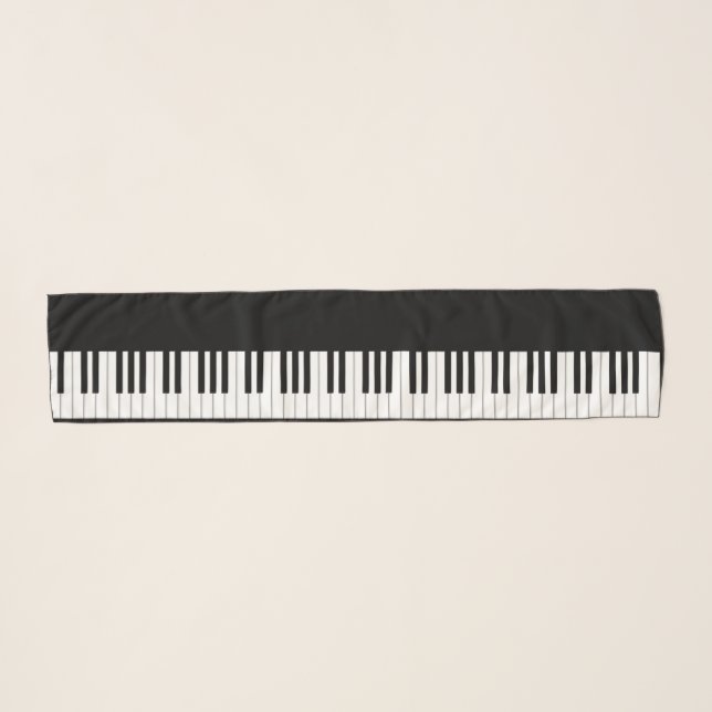 88 Keys Full Piano Keyboard Scarf (Front (Horizontal))