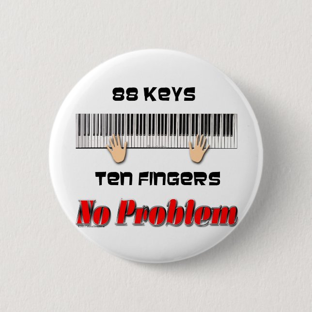 88 Keys Ten Fingers Button (Front)