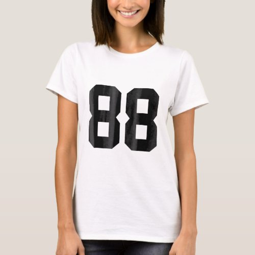 88 Number 88 Sports Jersey T_Shirt