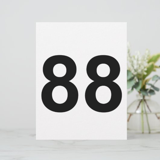 88 - number eighty-eight (Standing Front)