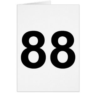 88 - number eighty-eight cards