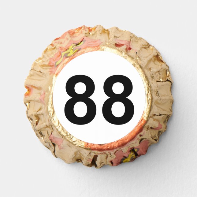 88 - number eighty-eight reese's peanut butter cups (Front)