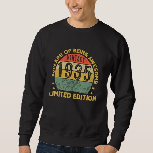 88 Year Old Vintage 1935 88th Birthday Sweatshirt