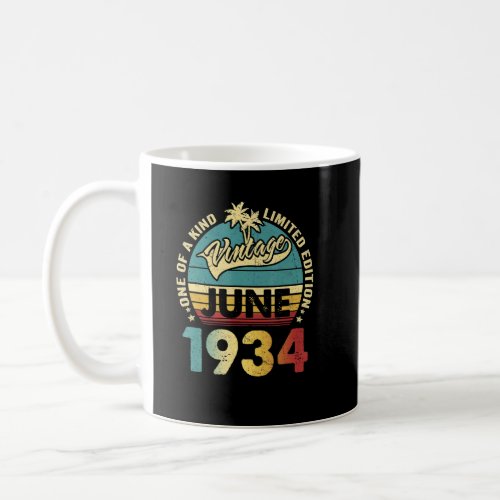 88 Year Old Vintage June 1934  88th B Day  Coffee Mug