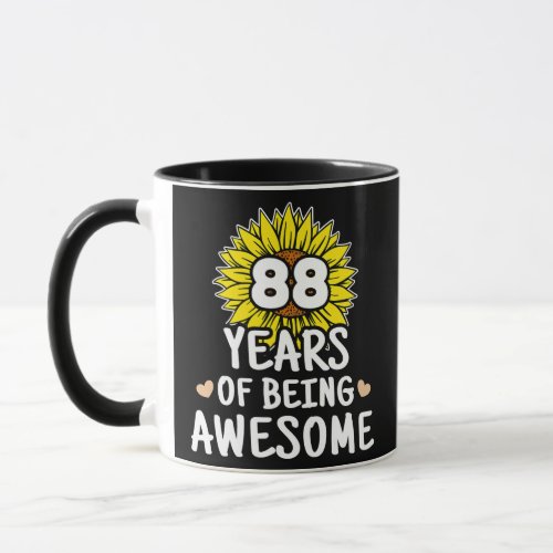 88 Years Of Being Awesome 88th Birthday 88 Years Mug