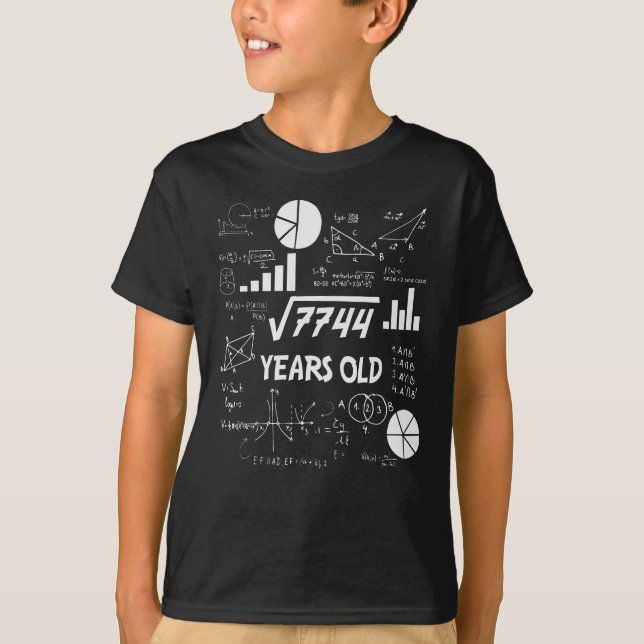 88 Years Old Bday Math Teacher 88th Birthday Gift T-Shirt (Front)