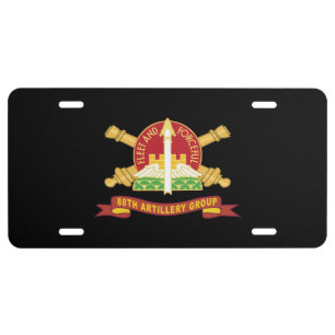 88th Artillery Group - DUI w Br - Ribbon License Plate