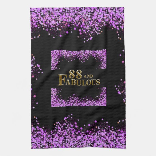 88th Birthday  Kitchen Towel (Vertical)