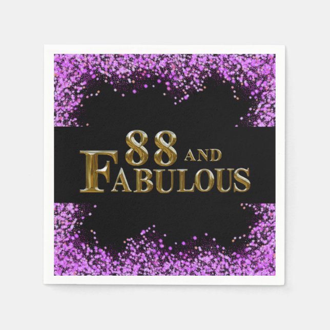 88th Birthday  Napkins (Front)