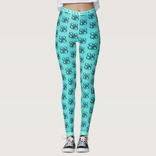 88th Birthday or Anniversary Peacock Feathers Leggings