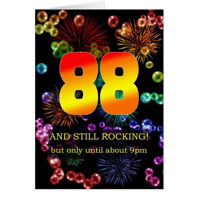 88th Birthday Still Rocking Cards (Front)