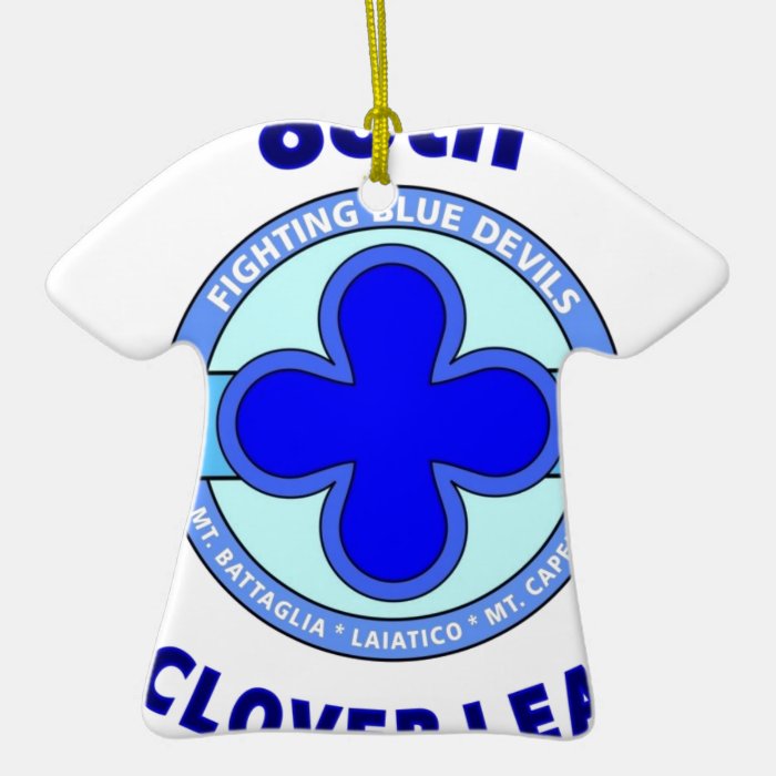 88TH INFANTRY DIVISION " CLOVER LEAF" DIVISION CHRISTMAS ORNAMENTS