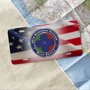 88th Readiness Division  License Plate