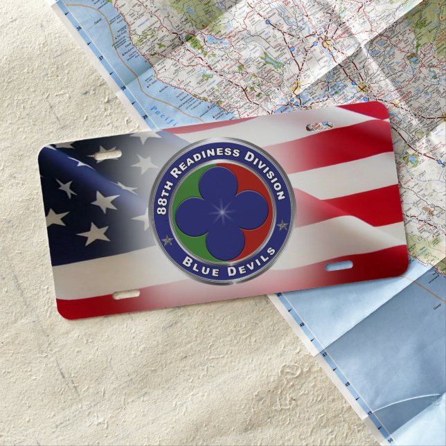 88th Readiness Division  License Plate (In Situ)