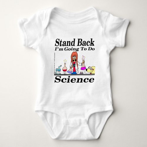 890 stand back lm going to do science cartoon baby bodysuit