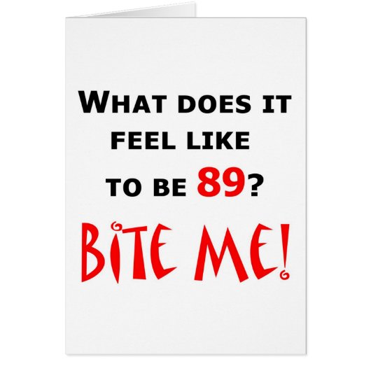 89 Bite Me! Cards (Front)