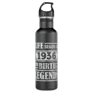 89 Year Old 1936 Birth Of Legend 89th Birthday Stainless Steel Water Bottle