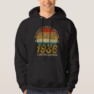 89 Year Old Bday 1936 Awesome 89th Birthday Gift Hoodie
