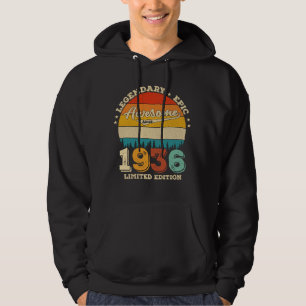 89 Year Old Bday 1936 Awesome 89th Birthday Gift Hoodie