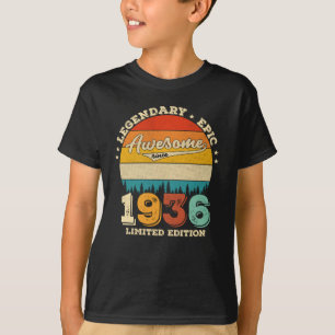 89 Year Old Bday 1936 Awesome 89th Birthday Gift T-Shirt