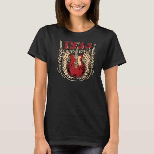 89 Years Old Birthday Guitar Best Of 1933 T_Shirt
