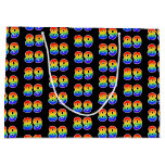 [ Thumbnail: 89th Birthday: Fun Rainbow Event Number 89 Pattern Gift Bag ]