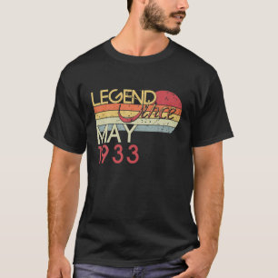 89Th Birthday My 89 Years Old Legend Since May 193 T-Shirt