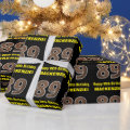 89th Birthday: Name & Faux Wood Grain Pattern