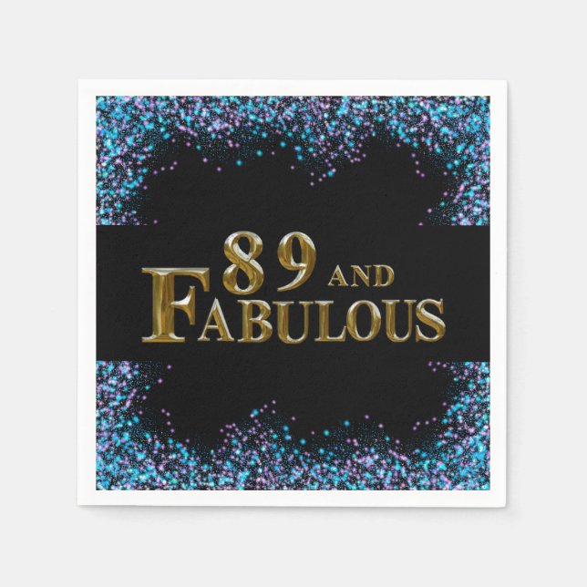 89th Birthday  Napkins (Front)