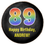 [ Thumbnail: 89th Birthday - Rainbow Spectrum Pattern Number 89 ]