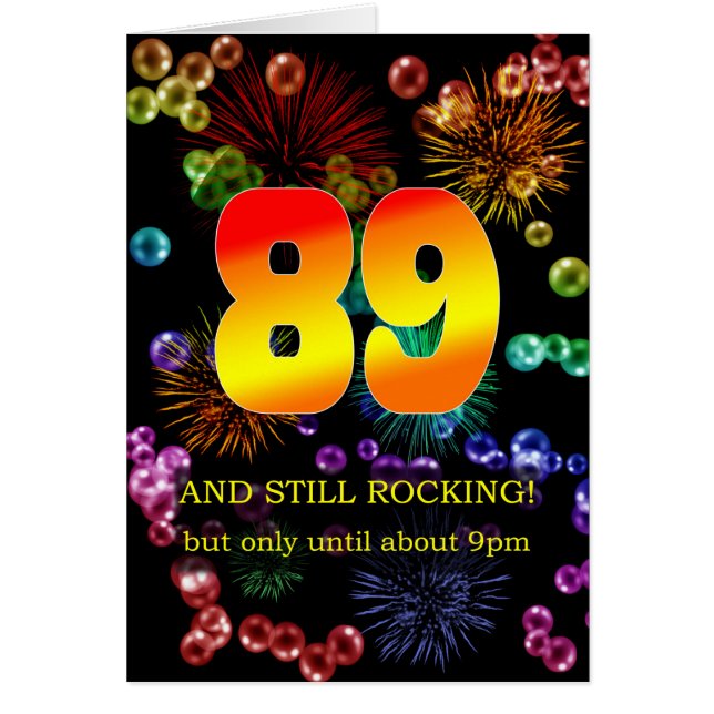 89th Birthday Still Rocking Cards (Front)