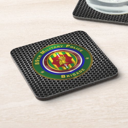 89th Military Police Brigade Beverage Coaster