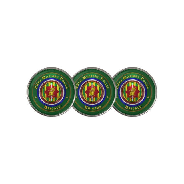 89th Military Police Brigade Golf Ball Marker (3 Up)