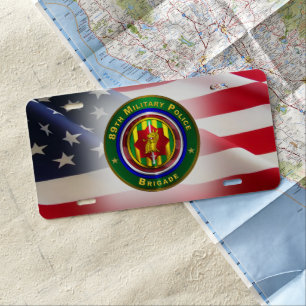 89th Military Police Brigade License Plate