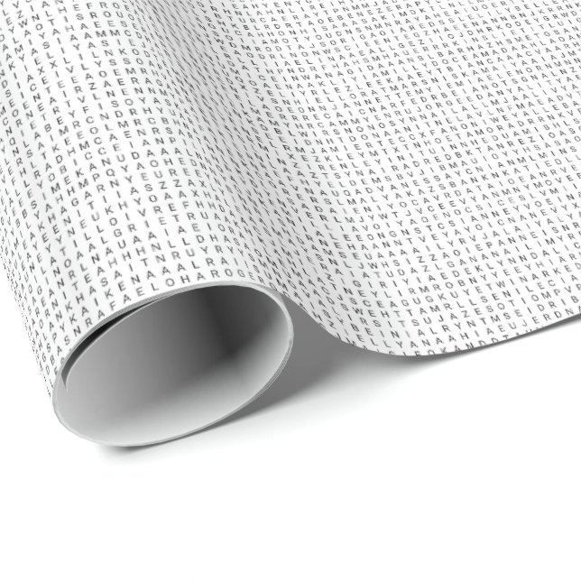 8,000 Boys & Girls Names Word Search Puzzle Wrapping Paper (Roll Corner)