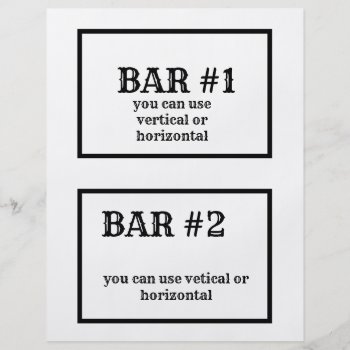 8 1/2 X 11" Flyer For Candy Bar Wrappers by CREATIVEPARTYSTUFF at Zazzle