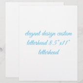 8.5"x11" letterhead (Front/Back)