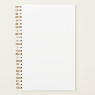 8.5"x5.5" Gold Spiral Soft Cover Notebook Notepad
