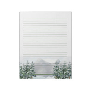 8.5 x 11 40 Page Notepad for Letter Writing