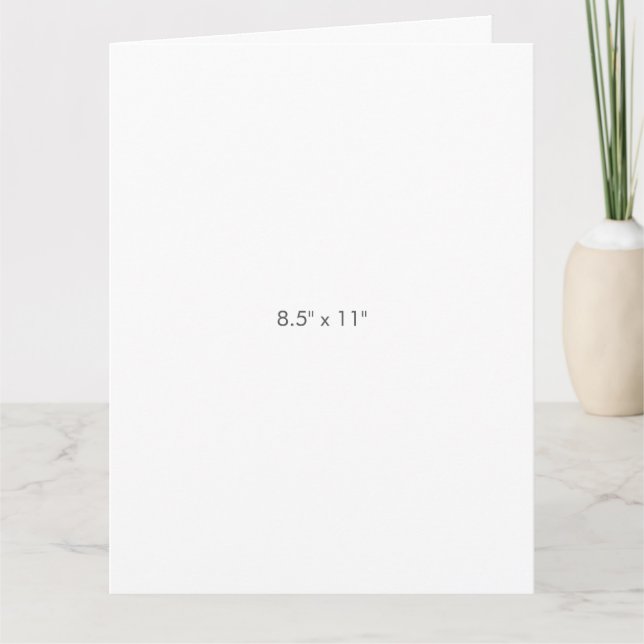 8.5" x 11" card (Front)