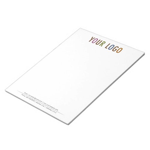 85 x 11 Custom Letter Size Notepad with Your Logo