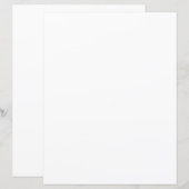 8.5" x 11" Flat Paper Sheet (Front/Back)