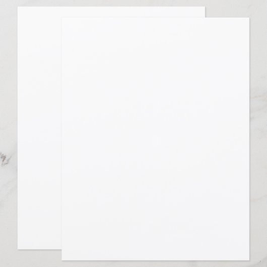 8.5" x 11" Flat Paper Sheet (Front/Back)