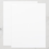 8.5" x 11" Flat Paper Sheet (Front/Back)