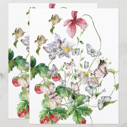 8.5" x 11" Flat Paper Sheet (Front/Back)