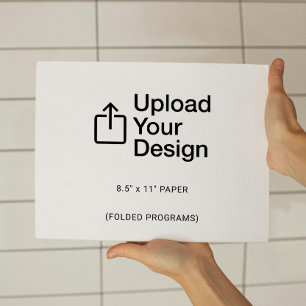 8.5" x 11" Flat Sheet - Folded Programs